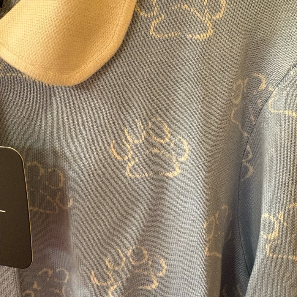 Brand New w/Tags Disney Cats & Dogs Unique Vintage Paw Print Cardigan - Picture 6 of 9